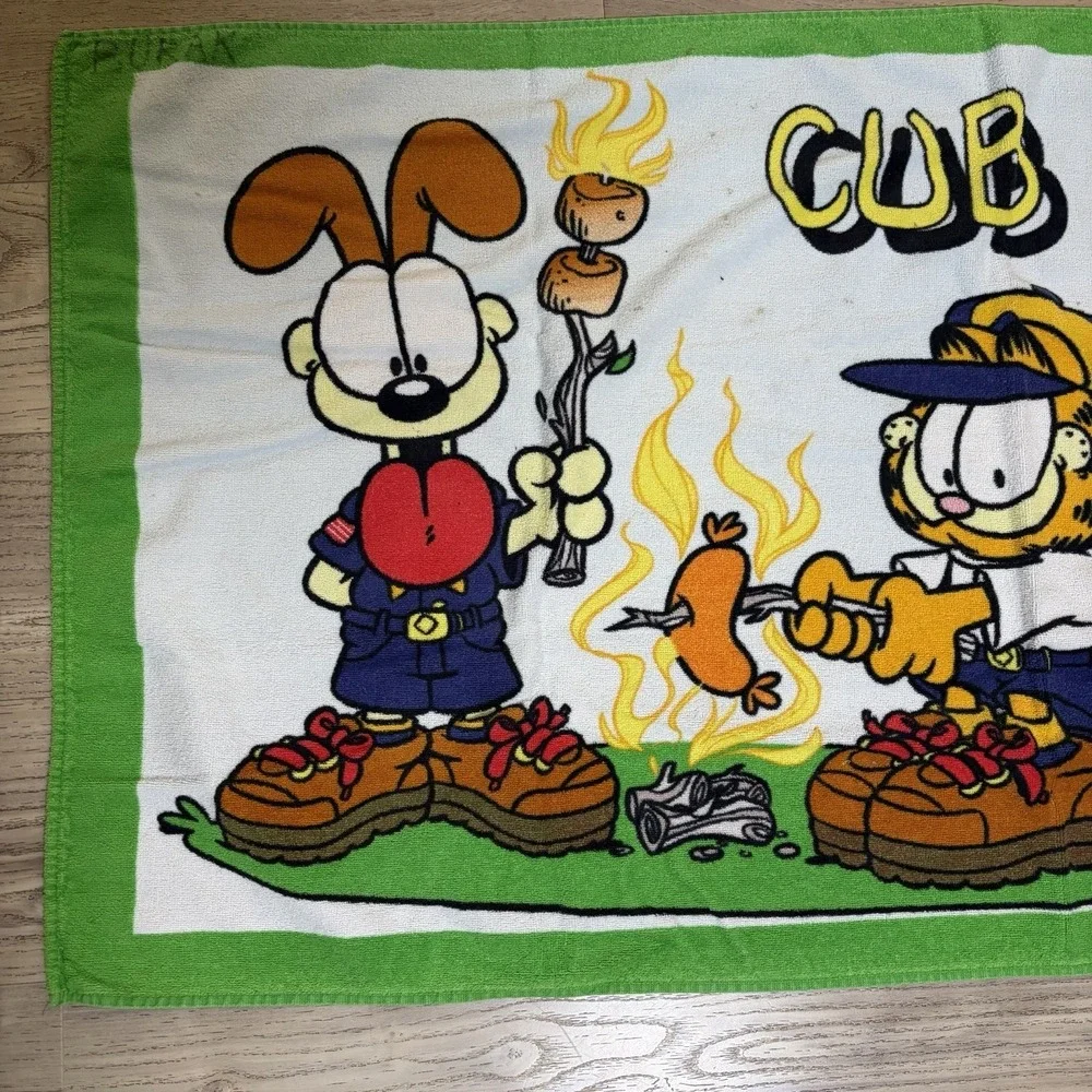 Garfield Odie Cub Scouting Beach Pool Towel Because Too Much Fun Is Never Enough